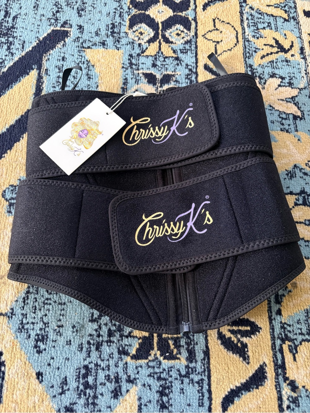 Chrissy K’s Black Double Strap Waist Trainer